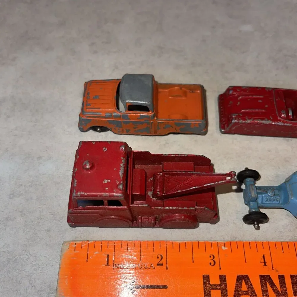 Lot of 6 Vtg TootsieToy Chicago Die cast Coupe Dune Buggy Tow Truck Convertible